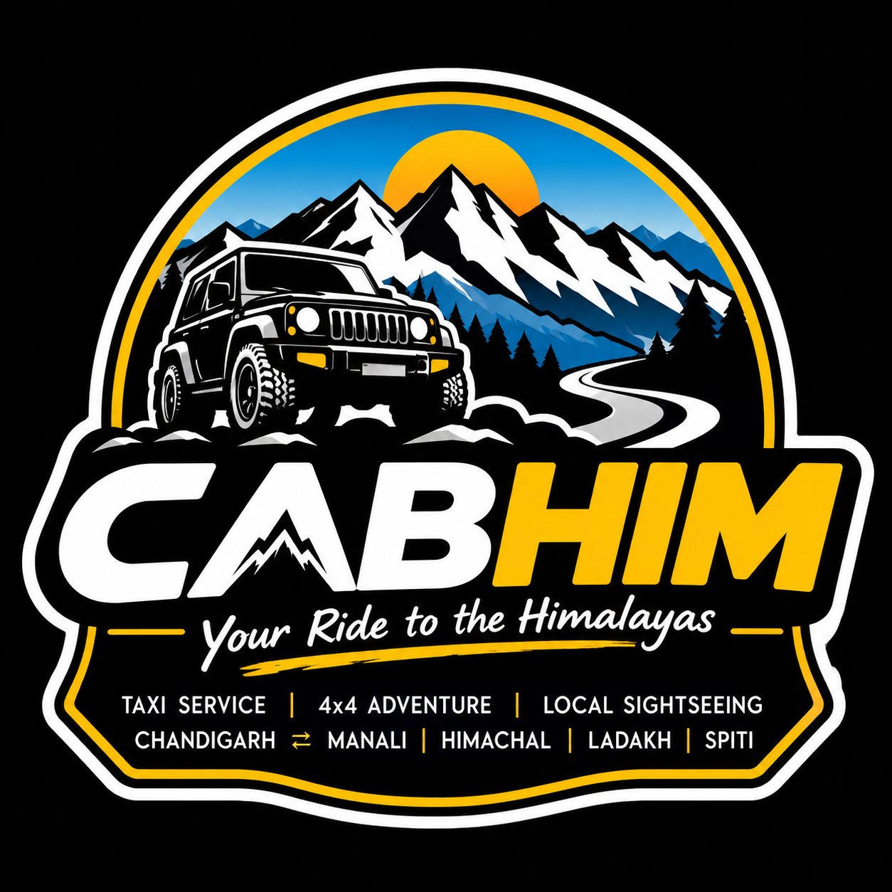 CABHIM Manali taxi and 4x4 travel service logo