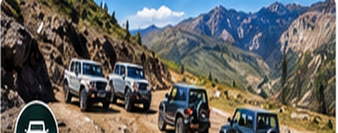 4x4 vehicles on rugged mountain terrain